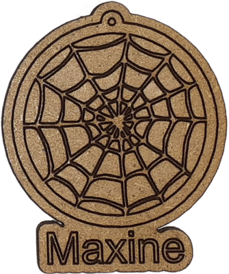 Plaque Métallique Personnalisée Style Toile D'araignée - Décoration Halloween/horreur/gothique - Personnalisable Avec Un Nom